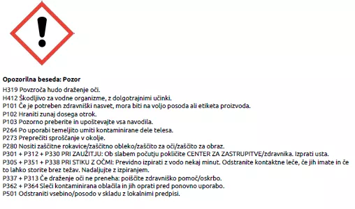 Varnostni list